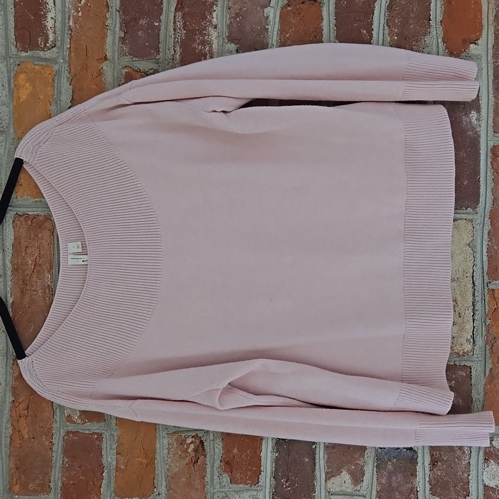 Moth by Anthropologie Blush Pink Sweater Size L.